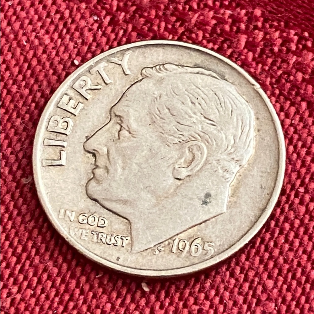 Vintage 1965 Roosevelt Dime